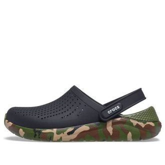 Crocs LiteRide schoenprint klassieke sandalen unisex zwart 206491-0C4