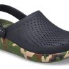 Crocs LiteRide schoenprint klassieke sandalen unisex zwart 206491-0C4