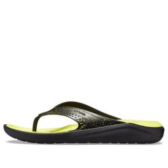 Crocs LiteRide slippers “Zwart Geel” 205940-060