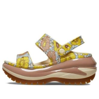Crocs Mega Crush Retro Floral Sandalen “Vanilla Cork” 208966-1LQ