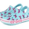 Crocs (PS) 4 Printing Outdoor Flat Heel Beach Sports Blue Sandals 206178-4O9