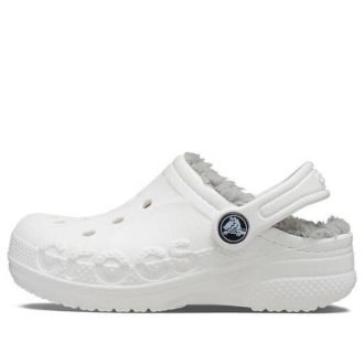 Crocs (PS) Classic Baya gevoerde klomp “Wit Grijs” 207500-11H