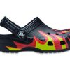 Crocs (PS) Classic Flame Broiled Clog “Zwart Rood Groen” 206629-0X9