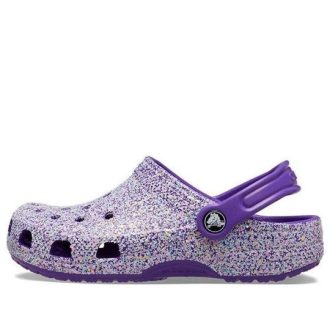 Crocs (PS) Classic Glitter Clog “Paars” 206993-573