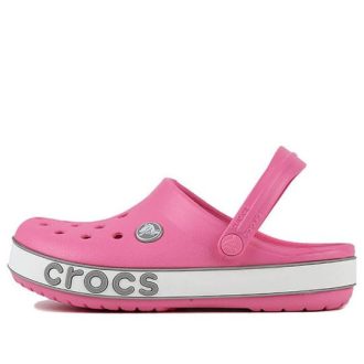 Crocs (PS) Crocband Bold Logo Outdoor Flat Heel Minimalistic Sports Roze Sandalen 206022-65Y