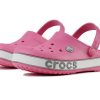 Crocs (PS) Crocband Bold Logo Outdoor Flat Heel Minimalistic Sports Roze Sandalen 206022-65Y
