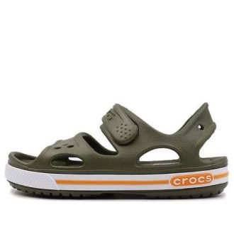 Crocs (PS) Flat Casual Army Green Sandalen 14854-309