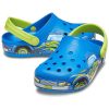 Crocs (PS) Grappig patroon platte hak sportblauwe sandalen 207074-4JL