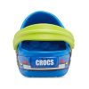 Crocs (PS) Grappig patroon platte hak sportblauwe sandalen 207074-4JL