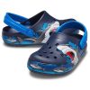 Crocs (PS) Grappige haaienpatroon outdoor platte hak sport diepblauwe sandalen 207070-410