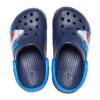 Crocs (PS) Grappige haaienpatroon outdoor platte hak sport diepblauwe sandalen 207070-410