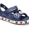 Crocs (PS) Grappige Mickey Velcro Outdoor Open Toe Flat Heel Sports Diepblauwe Sandalen 206171-410
