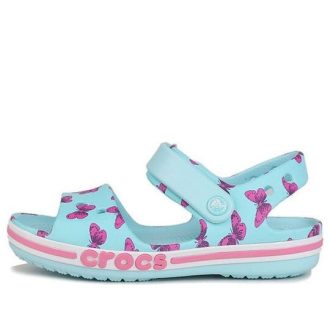 Crocs (PS) Grote Print Crocs Sandalen “Ice Blue” 206262-4O9