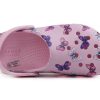 Crocs (PS) Klassieke klomp met vlinderpatroon, platte hak en roze sportschoenen, 206414-6GD