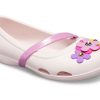 Crocs (PS) Lina Charm Flat Flowers lichtroze sandalen 205529-6PI