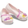 Crocs (PS) Lina Charm Flat Flowers lichtroze sandalen 205529-6PI