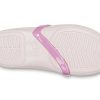Crocs (PS) Lina Charm Flat Flowers lichtroze sandalen 205529-6PI