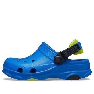 Crocs (PS) Platte Blauwe Sandalen met Hak 207011-4JL