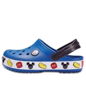 Crocs (PS) Small Crocs Mickey Cozy antislip sportblauwe sandalen 204992-4GX