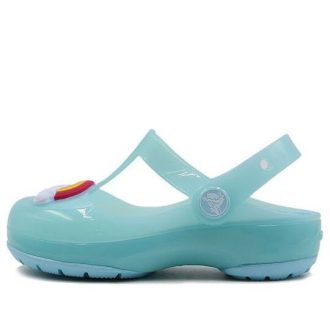 Crocs (PS) Small Crocs Outdoor Flat Heel Sports ijsblauwe sandalen 205534-4O9