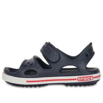 Crocs (PS) Velcro Flat Sports Deep Blue Sandalen 14854-462