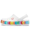 Crocs Rainbow Outdoor Beach Sports Big Boys Witte Sandalen 207007-100