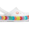 Crocs Rainbow Outdoor Beach Sports Big Boys Witte Sandalen 207007-100