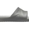 Crocs Reviva Cozy antislip platte sportpantoffels unisex grijs 205546-0DV