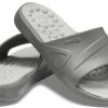 Crocs Reviva Cozy antislip platte sportpantoffels unisex grijs 205546-0DV