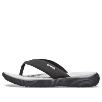Crocs Reviva slippers wit zwart 205715-060
