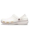 Crocs slijtvaste, comfortabele sportschoenen, unisex, witbruin, sandalen “White Brown” 205883-0FW