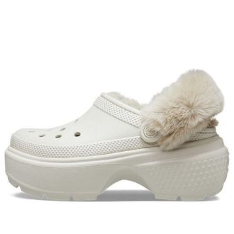 Crocs Stomp gevoerde klompen “Wit” 208546-160