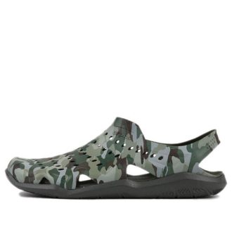 Crocs Swiftwater Camo Wave Sandalen “Groen Bruin” 206010-97G