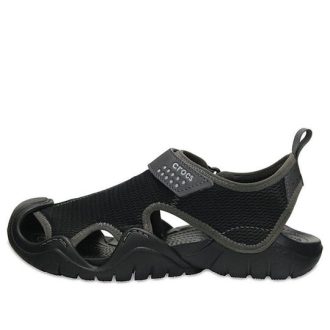 Crocs Swiftwater sandalen “Zwart Lichtgrijs” 203967-02S