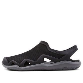 Crocs Swiftwater Wave Sandal Flats “Zwart Grijs” 205701-0DD