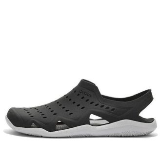 Crocs Swiftwater Wave Sandalen “Wave Black Pearl White” 203963-069