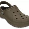 Crocs Winter Gevoerde Klompen “Walnut Espresso” 203766-23J