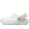 Crocs (WMNS) Baya gevoerde fuzz strap gemarmerde klomp “White Multi” 209241