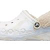 Crocs (WMNS) Baya gevoerde fuzz strap gemarmerde klomp “White Multi” 209241