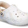Crocs (WMNS) Baya gevoerde fuzz strap gemarmerde klomp “White Multi” 209241