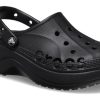 Crocs (WMNS) Baya Platform Clogs “Zwart” 208186-001