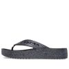 Crocs (WMNS) Baya Platform Glitter Flip Sandalen “Zwart” 208463