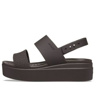 Crocs (WMNS) Brooklyn Croco Low Espresso Sandaal “Bruin” 208585-206