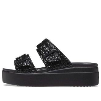 Crocs (WMNS) Brooklyn Croco Shine Buckle “Zwart” 209361