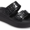 Crocs (WMNS) Brooklyn Croco Shine Buckle “Zwart” 209361