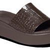 Crocs (WMNS) Brooklyn Croco Shine Slide Sandalen “Espresso” 209253-206