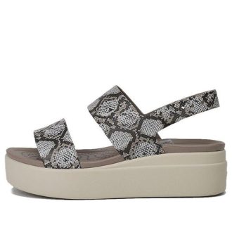 Crocs (WMNS) Brooklyn Dikke Zool Casual Sandalen Grijs 206453-93T