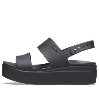 Crocs (WMNS) Brooklyn dikke zool casual zwarte sandalen 206453-060