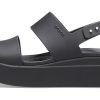 Crocs (WMNS) Brooklyn dikke zool casual zwarte sandalen 206453-060
