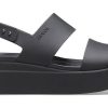 Crocs (WMNS) Brooklyn dikke zool casual zwarte sandalen 206453-060